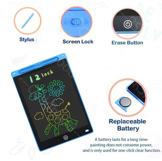 12-Inch LCD Writing Tablet for Kids Learning & Drawing Toy