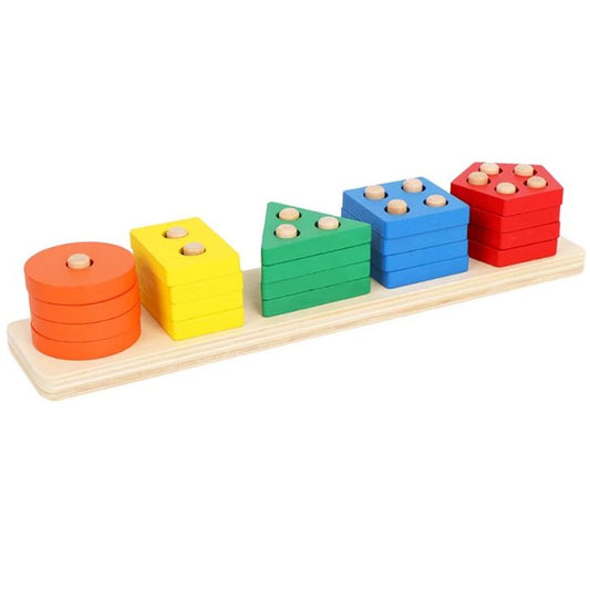 Colorful Geometric Building Set STEM Educational Toy for Kids